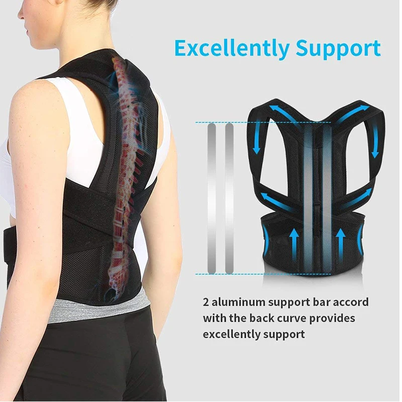 Корректор осанки для спины ключицы позвоночника спины плеча поясницы поддержки корсет коррекции осанки ортопедический пояс для мужчин и женщин