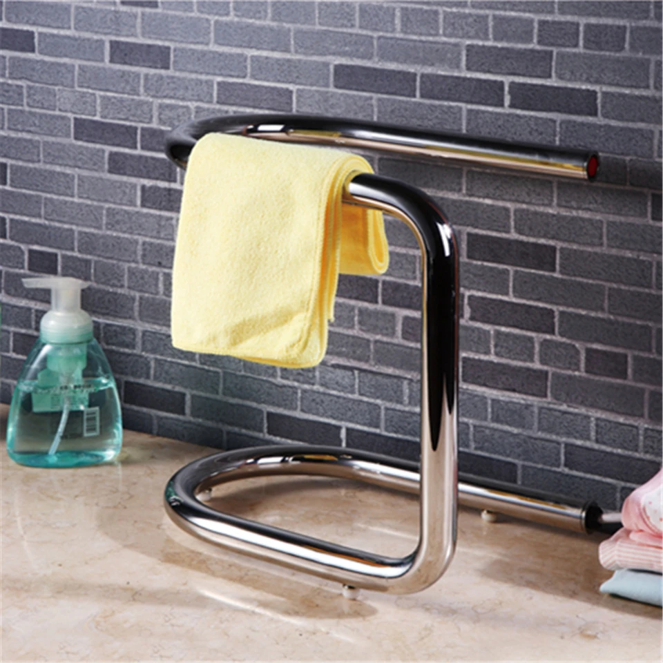 Free Standing Towel Warmer Electric Heated Rail Stainless Steel Bathroom Accessories Racks Hk K01 Rack Towelrack Stand Aliexpress Towel Warmer Electric Heated Rail