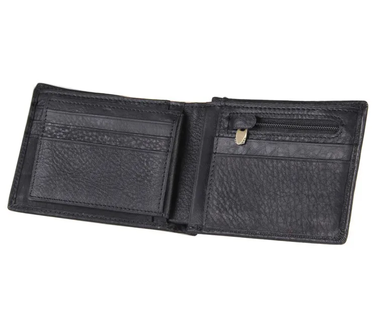 Мужской кошелек из натуральной кожи черного цвета, Лидер продаж, модная посылка для карт 8054A