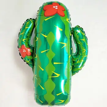 큰 새로운 선인장 무지개 수박 파인애플 호일 풍선 여름 테마 생일 파티 과일 모양 공 생일 파티, 5 피스