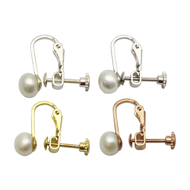 

Beadsnice Sterling Silver 925 No Ear Hole Ear Clip Earrings Pearl Earring Valentine Gift For Women 37337