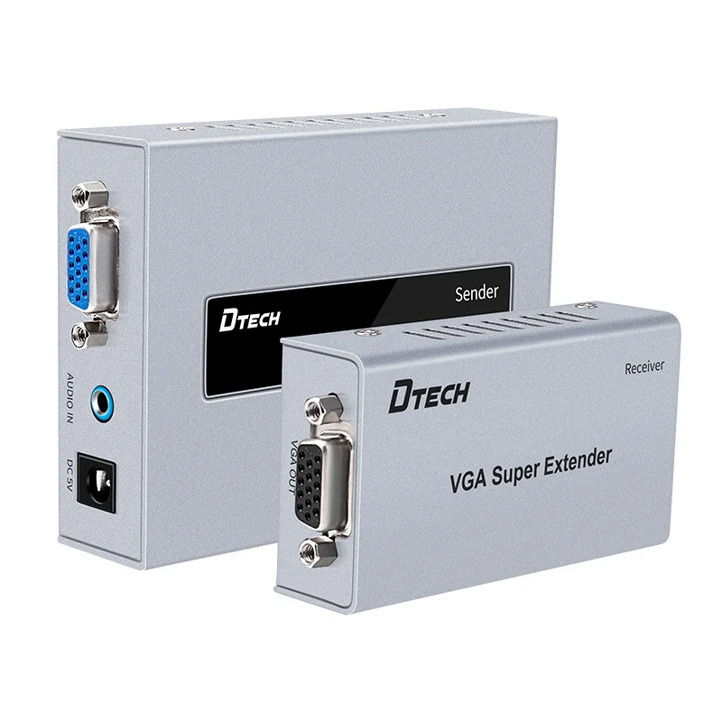 

DT-7020B VGA extender 300 meters VGA to RJ45 signal amplifier HD VGA single network cable extender
