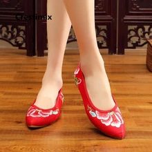 Cresfimix sapatos femininas/Женская милая Удобная танцевальная обувь с острым носком Женская обувь в стиле ретро на плоской подошве без застежки; сезон весна-лето; c2249