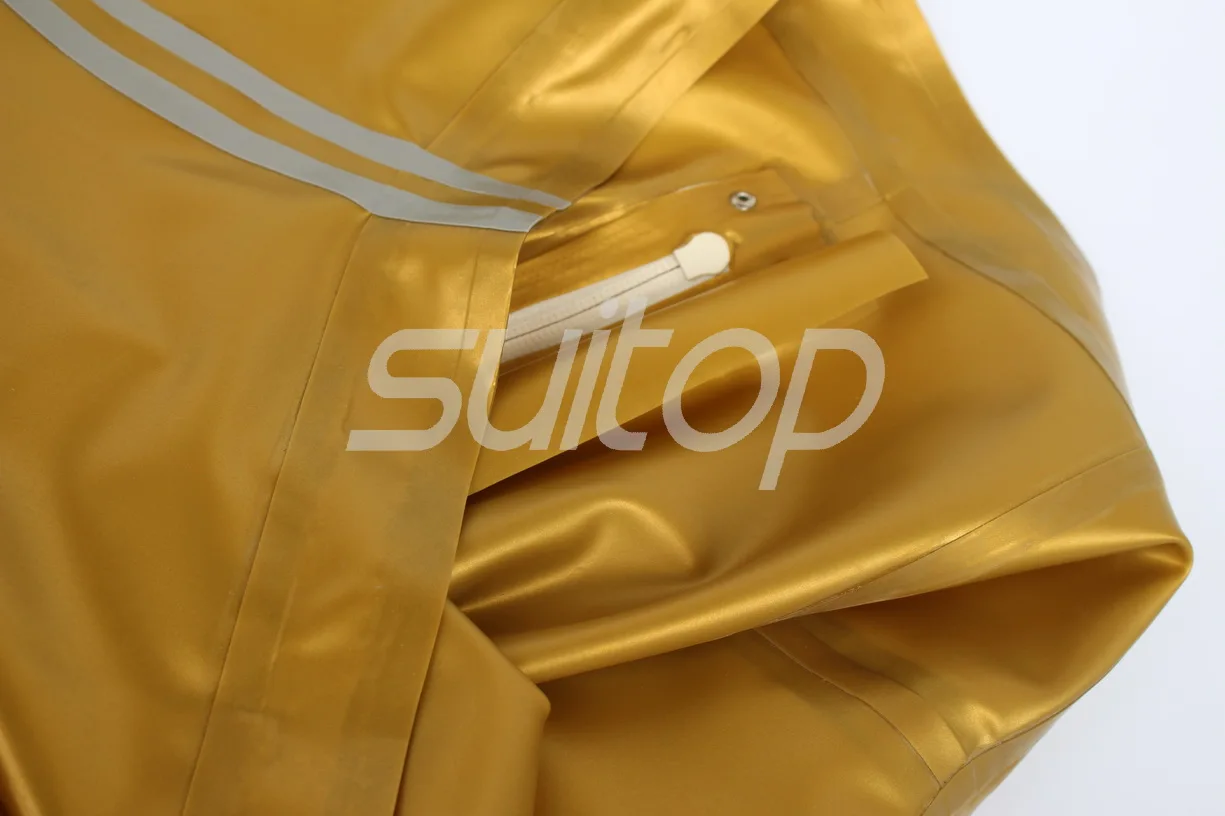 Suitop 0,4 мм латексные резиновые клееные леггинсы с передней молнией брюки