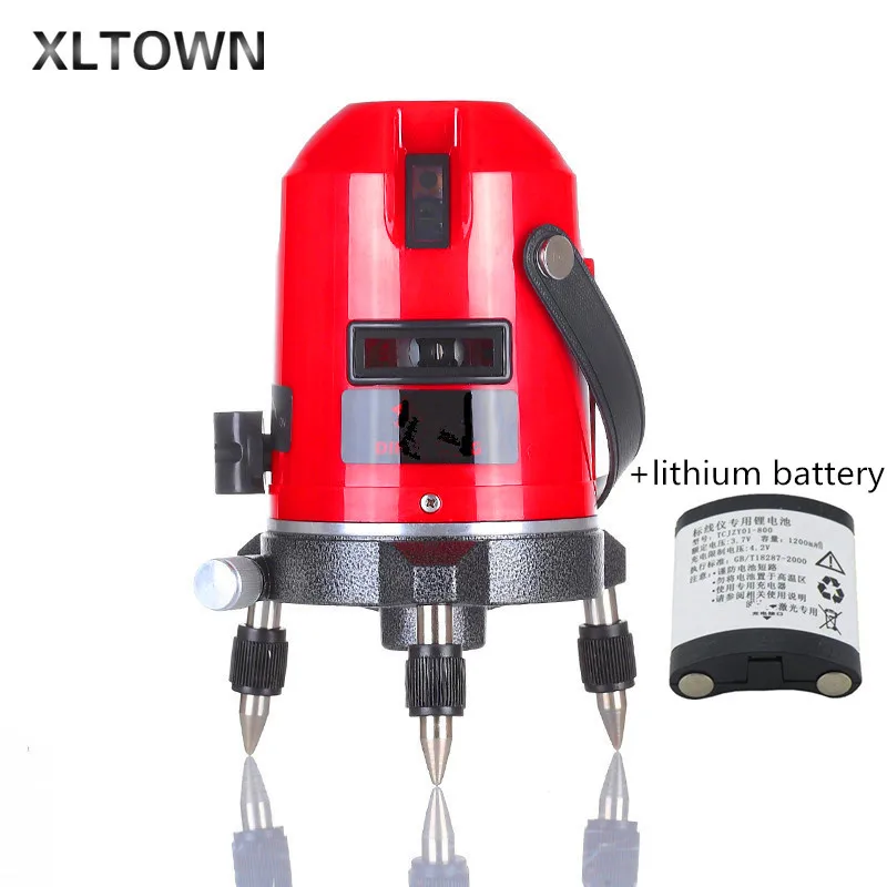 

Xltown new 5Lines 6points Outdoor Laser Level Self-Leveling 360 rotary Cross Line Lazer Level Tool slash function tripod level