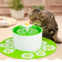 1.6L автоматическая подача кота полива Поставки фонтан для животных электрическая питьевая вода для кошки чаша дозатора 3 цветов цветок 30 S1