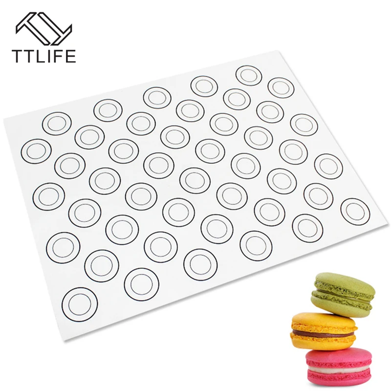 TTLIFE Baking DIY Large Size 40*30CM Pat Heat Insulation Non Stick Silicone Baking Mat Oven Pat Dough Pad Bakeware Kid Table Mat