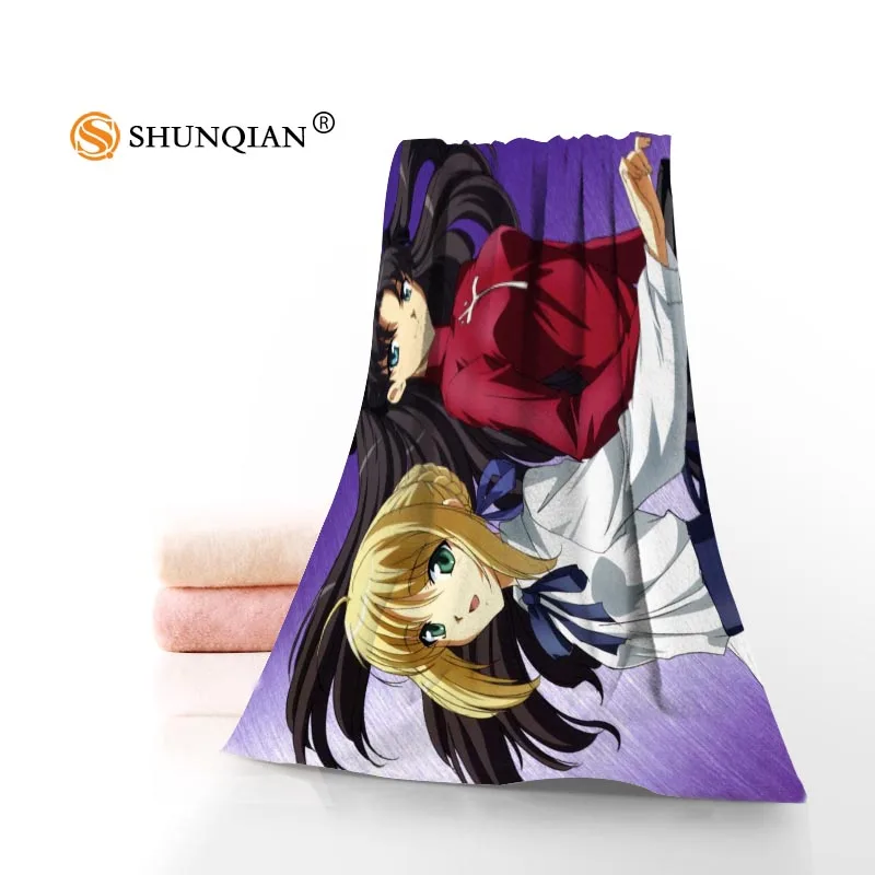 New Fate stay night UBW Towel Printed Cotton Face/Bath Towels Microfiber Fabric For Kids Men Women Shower Towels K0678S