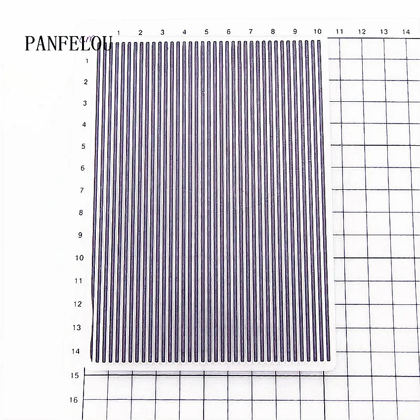 PANFELOU вертикальные полосы фоновые папки для тиснения пластик скрапбукинга DIY