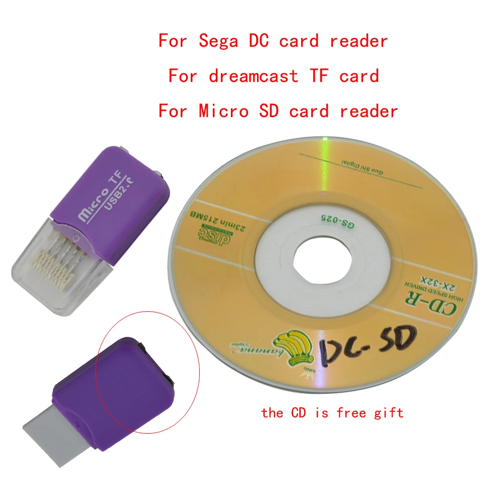 Для sega DC кард-ридер для dreamcast TF карта для Micro SD кард-ридер для DC кард-ридер
