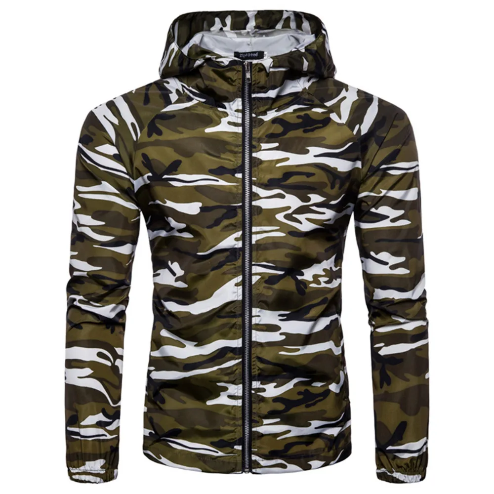 Winter Male Camouflage Jacket Men Military Army Zipper Jackets And Coats For Man Waterproof Windproof Windbreaker Hoodie Autumn