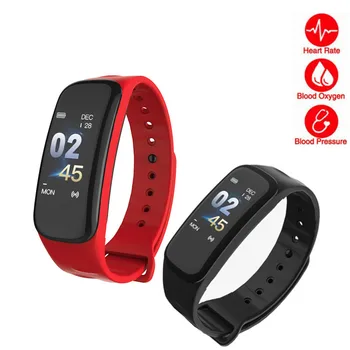

NEW Fashion Sport Bracelet with Heart Rate Blood Purssure Monitor Pedometer Fitness Tracker Men Women Smart Watch for Xiaomi IOS