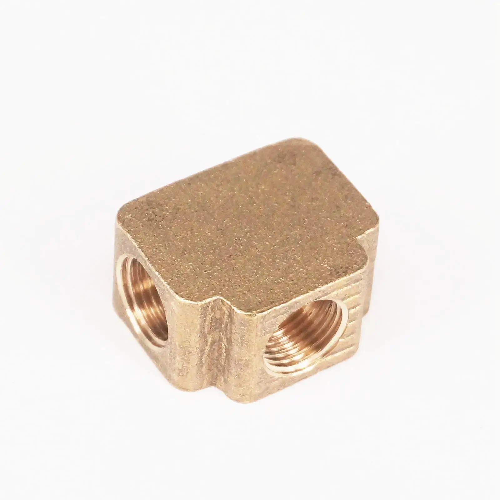 

Tee 3 Ways Brass Pipe fittings Equal Female Connector 1/8" BSP Thread For Grease System hydraulic system