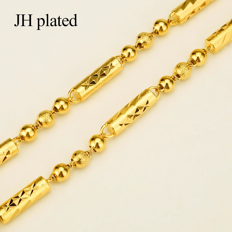 JHplated 50 см Эфиопия Ожерелье Женщины/Мужчины Золотые ювелирные изделия