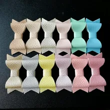 2pcs/lot Double Layers Hair Bow Prince Kid Modish Girls Hair Clip Faux Glitter Felt Litchi Stria PU Leather Hair Grip Gold Clip glitter bow hair clip