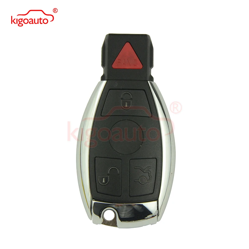 

kigoauto 315Mhz 434Mhz FCC IYZDC11 BGA Smart Key 3 Button with Panic for Mercedes E350 C350 ML350 SLK350 GLK350 2009 2010 2011