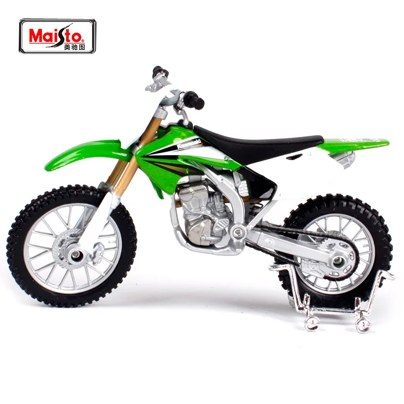 1:18 Maisto Kawasaki KLX250SR #123 Enduro Bike Dirt Diecast Motorcycle Toy Model 