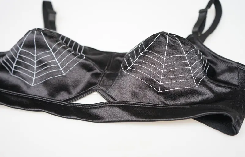 Черный сексуальный ретро-бюстгальтер для женщин/леди, ретро-Бюстгальтер с подушечками, нижнее белье, BR2018-L