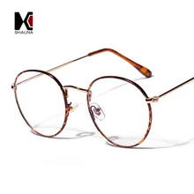 SHAUNA классическая женская круглая оправа для очков Ультралегкая металлическая оправа для очков с цветочным рисунком