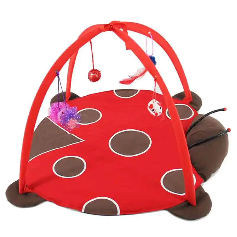 Bed Toys Cat Bed Pad Blanket House Cat Trapping Tortorise Coccinella Septempet Cat Bed Toys Mobile Activity Games