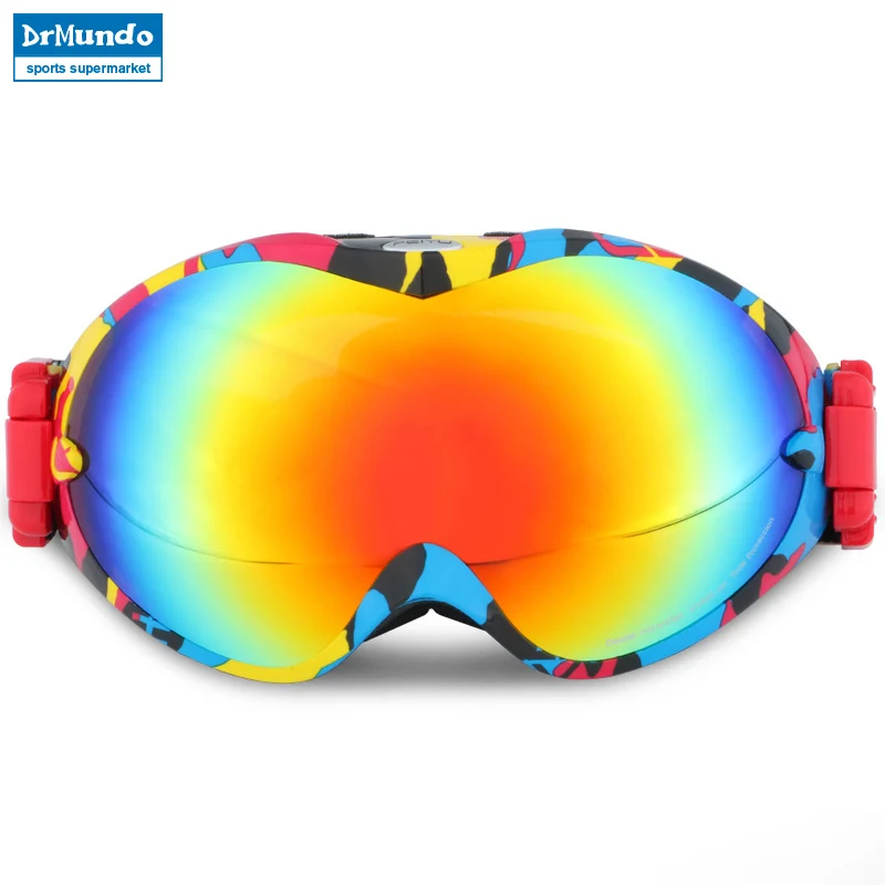 Новинка, брендовые лыжные очки, двойные, UV400, анти-туман, большая Лыжная маска, очки для катания на лыжах, для мужчин и женщин, очки для сноуборда, FEI-001