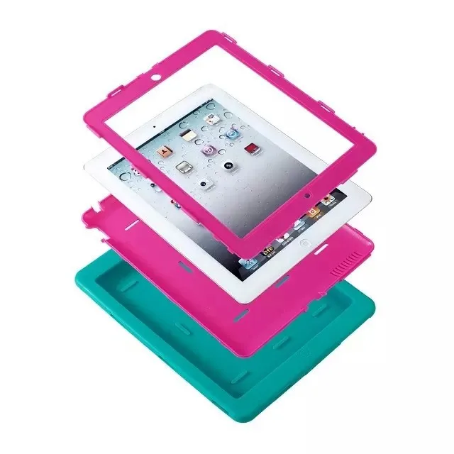 Для Apple iPad 2 iPad 3 iPad 4 Чехол Amor чехол сверхпрочный Силиконовый противоударный защитный чехол для iPad2 3 4 защитная пленка для экрана