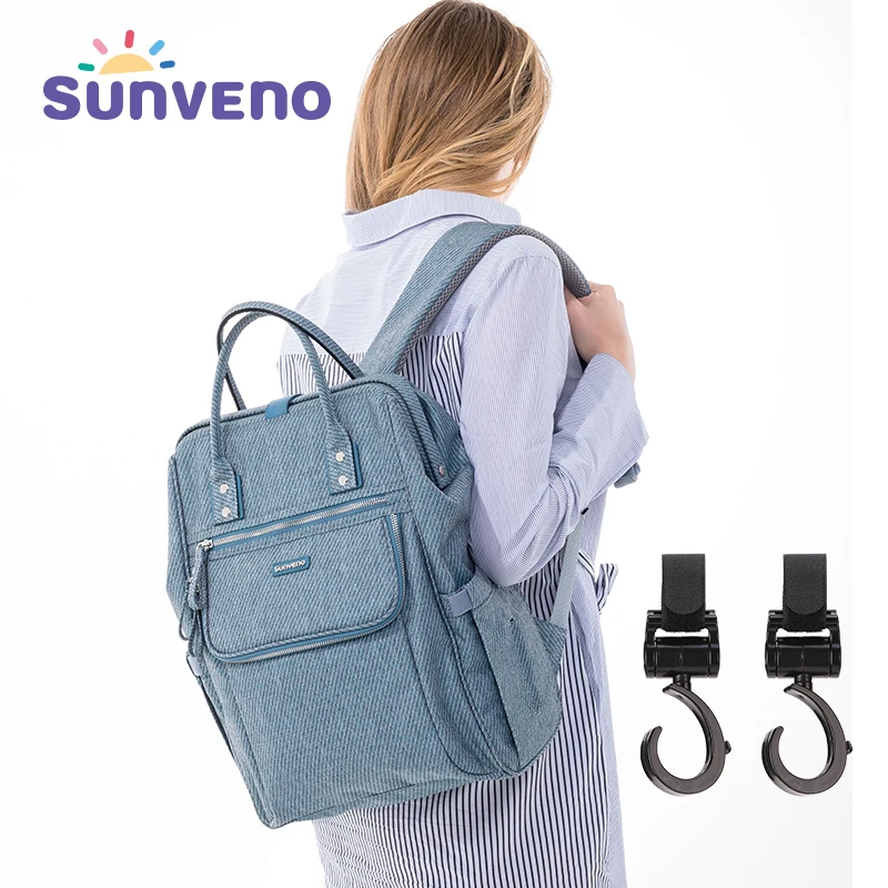 

SUNVENO Diaper Bag Backpack Waterproof Nappy Bag Large Capacity Kits Mummy Maternity Travel Backpack Nursing Handbag
