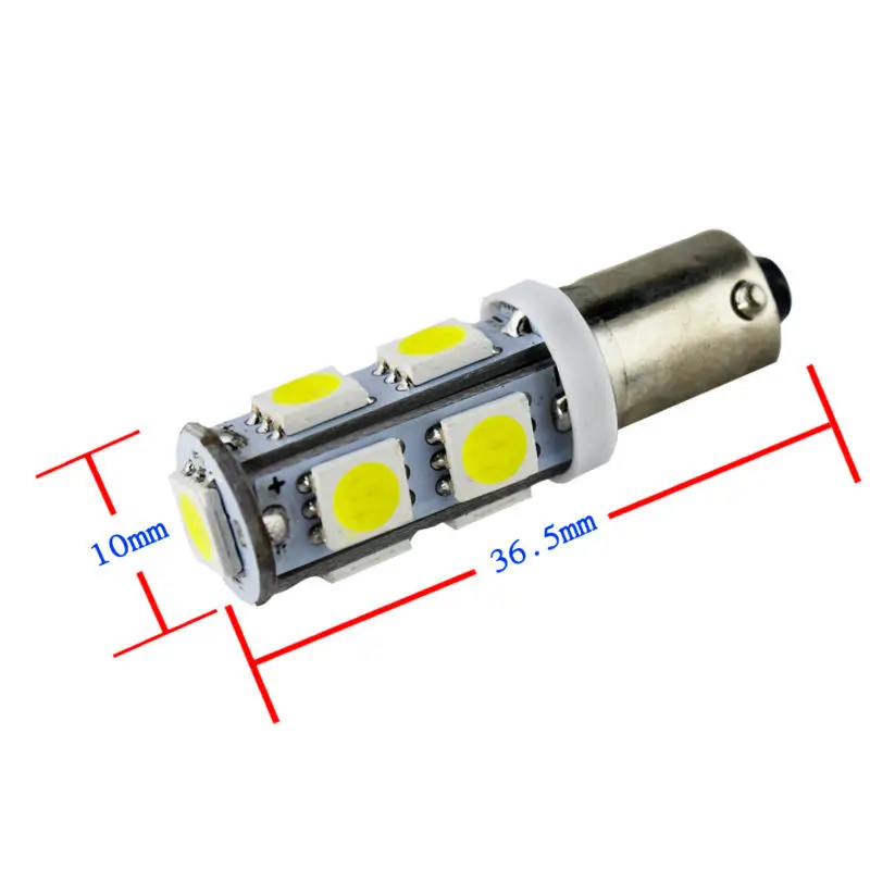 4 шт. Ba9s 1895 57 T4W 182 1445 белый 9 5050 SMD светодиодные автомобильные боковые задние фары