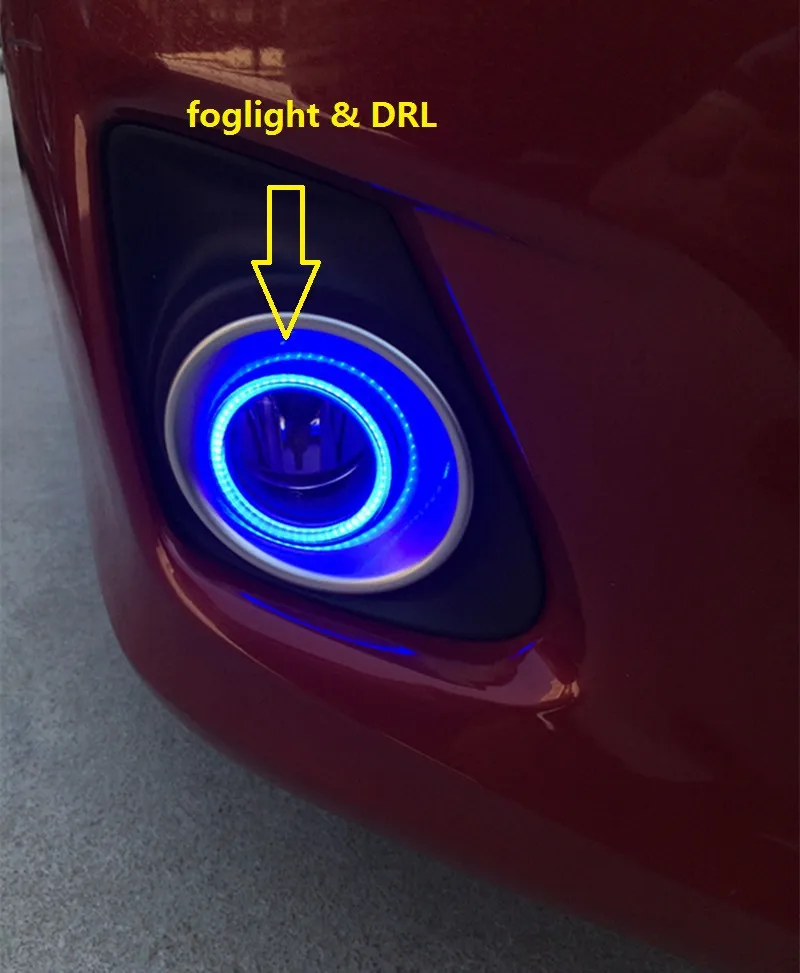 

2Pieces Auto Halo Rings COB 120MM Angel Eye 12V 24V Headlight 93SMD Car Angel Eyes Motorcycle 9-30V White Red Yellow Blue