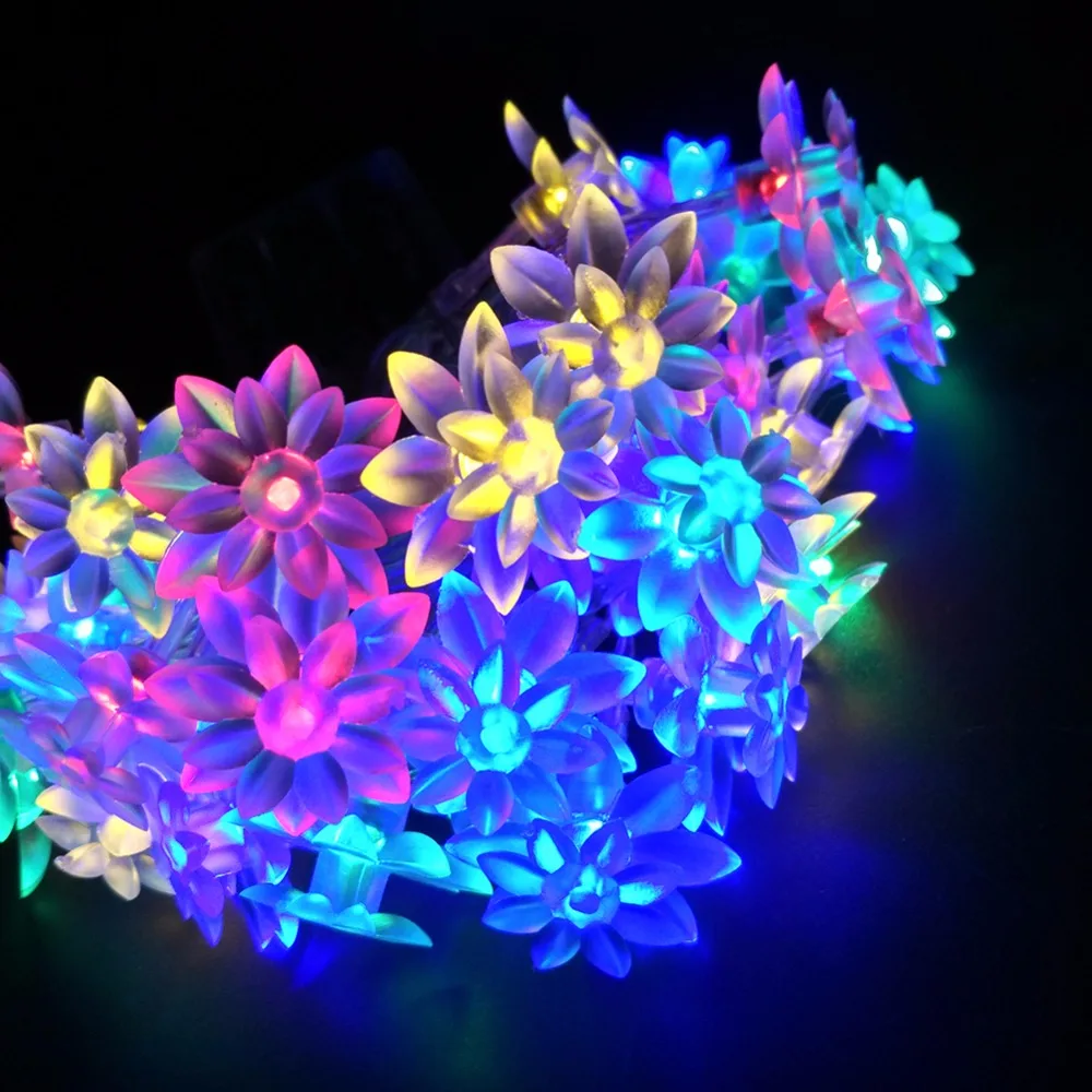 2017 2 М 20LED Праздник Цветок Лотоса Света Шнура СИД Для Свадьбы Украшения Освещения