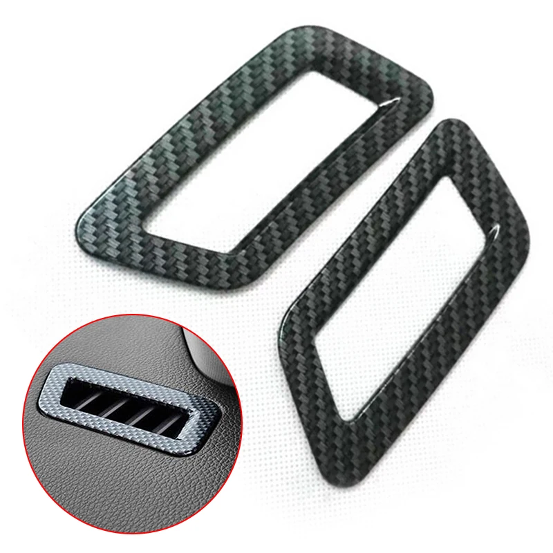 

1 Pair Carbon Fiber Upper Air Vent Cover Trim For Nissan Rogue X-Trail 2014-2018