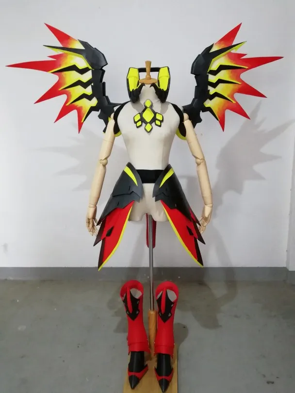 Подгоняемый Overwatch ангела Циглер Мерси шкура дьявола Косплей крылья