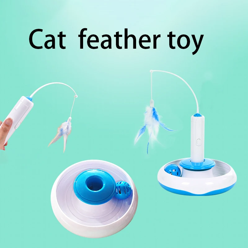 APAULAPET Pet Cat электрические игрушки интерактивный тизер игрушки для кошек вращающиеся дизайнерские забавные перьевые игрушки для домашних кошек