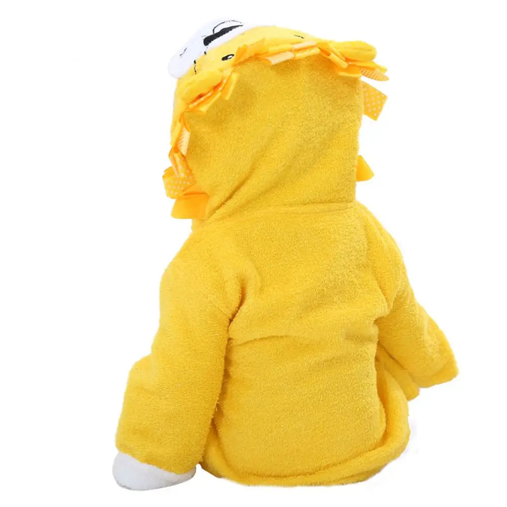 Модные зимние капюшоном животных моделирование Детские халат Детская мультяшная полотенце Характер детский купальный халат для пляжа Полотенца s