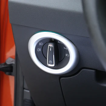

For Skoda Superb 2016-2018 Car Styling Auto Accessories ABS Chrome Car Headlamps Adjustment Switch Cover Trim