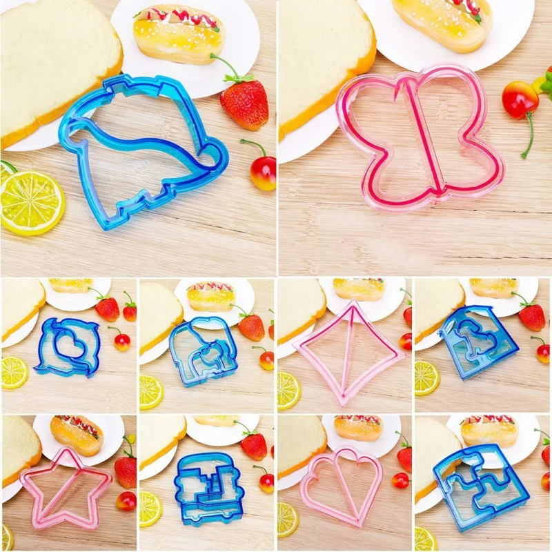 

Kids DIY Lunch Sandwich Toast Cookies Mold Cake Bread Biscuit Food Cutter Mould Baking Cake Bread Toast Mould Maker Kitchen Tool