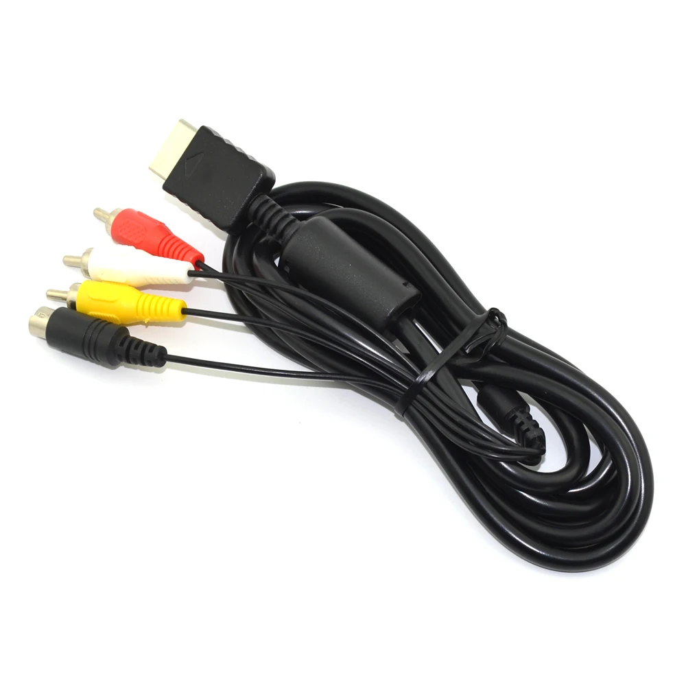 10PCS High Quality S Video AV Cable for PS2 for PS3in Cables from