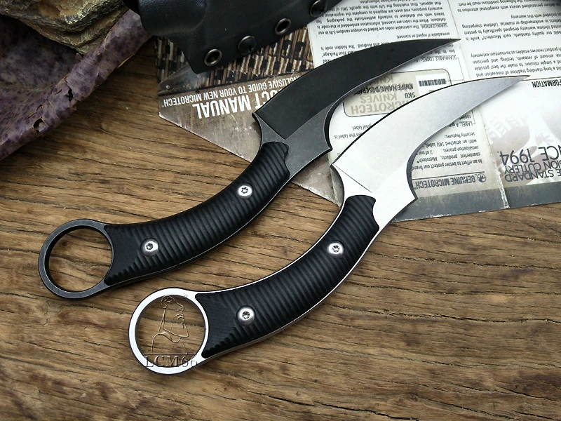 Тактический нож Mako karambit, M690, лезвие из нержавеющей стали, охотничьи ножи для выживания, фиксированные ножи, Черная Ручка G10, нож-коготь Bastine, инструмент