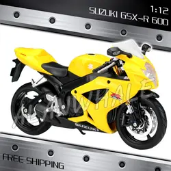 1:12 Масштаб Новый SUZUKI GSX-R600 литье металла модель мотоцикла мотоцикл гоночных автомобилей для мальчиков автомобиля Moto GP коллекция