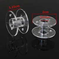 OZXHIXU AA7650 25Pcs Clear Plastic Sewing Machine Bobbins Spools & Storage Box - Image 3