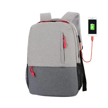 

Waterproof USB Charging Laptop Bag Notebook Bags Computer PC Backpack Unisex Travel Zipper Backpacks