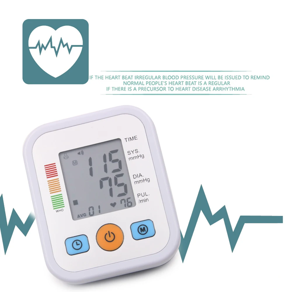 Тонометр, монитор артериального давления, медицинское оборудование, домашний аппарат для измерения давления, ЖК-монитор Heartrate, забота о здоровье