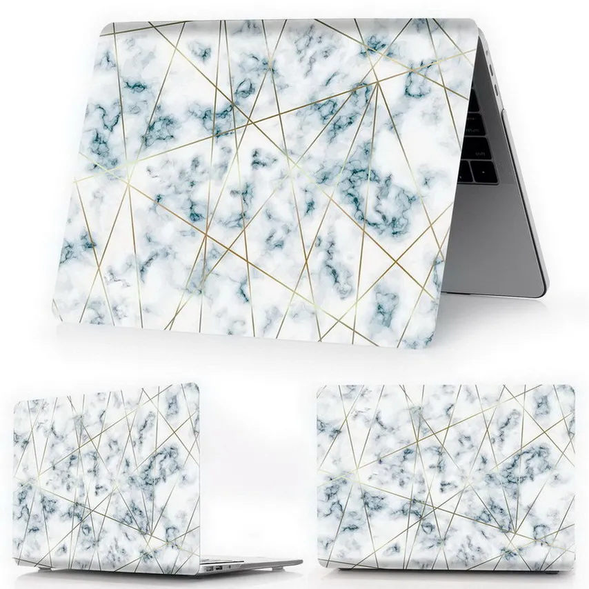 Для Macbook New Air Pro 13 15 чехол для ноутбука с сенсорной панелью для Mac Book Air Pro retina 11 12 13 15 дюймов чехол с мраморной цветной печатью - Цвет: Da Li Shi S19