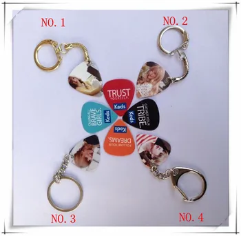 

Celluloid 0.71mm Flat Picks, LOGO printing, Custom Picks Keychain/ Keyring