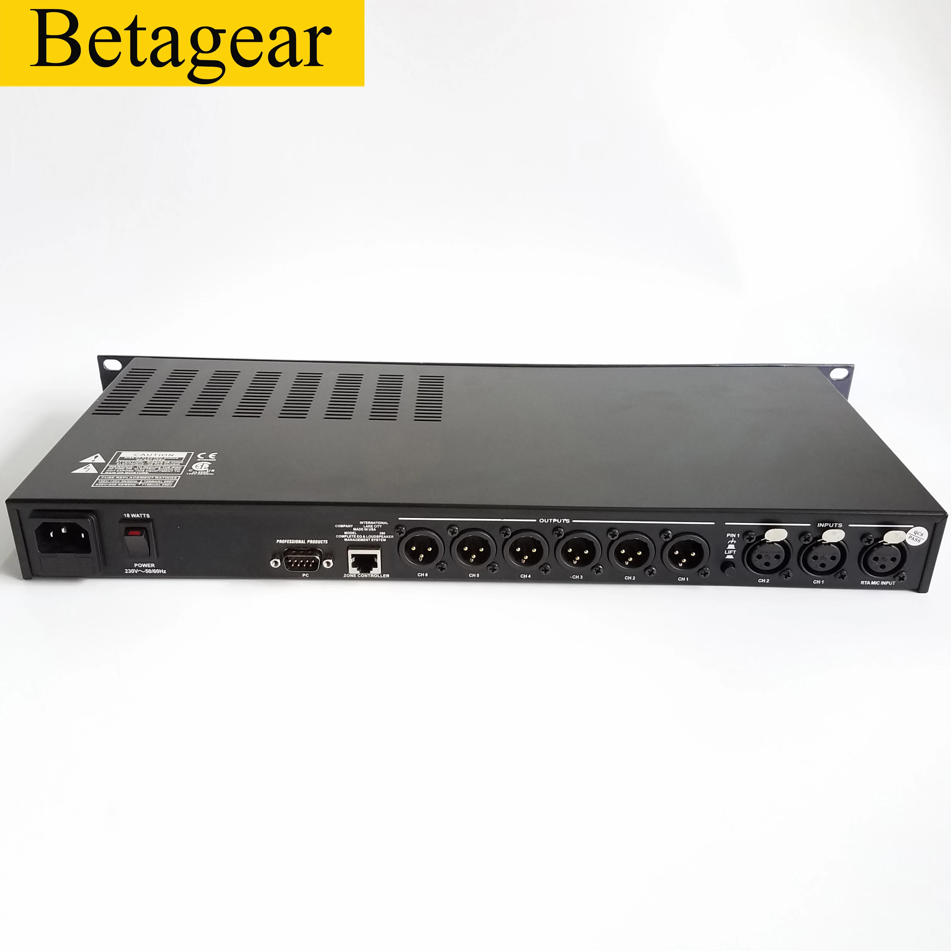 Betagear Rack PA 260 3in6out driver rack