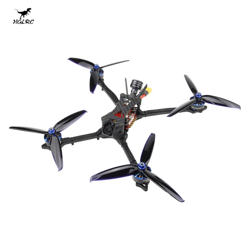 

Newest HGLRC Wind6 6S FPV Racing Drone F7 Dual Flight Control 65A 4in1 ESC 2408 1700KV Motor V2 FPV Camera 1200TVL