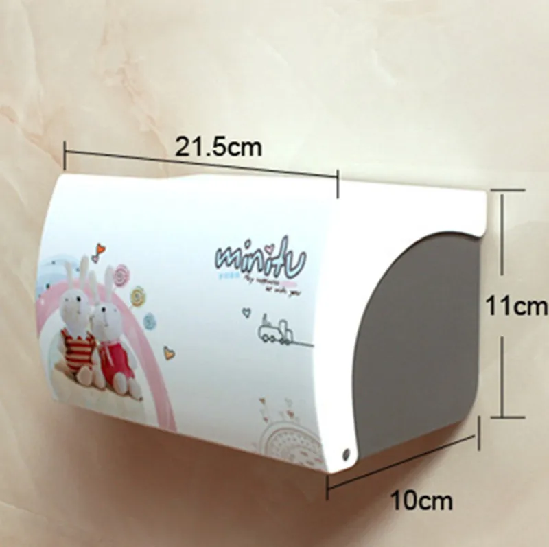 Toilet Paper Holder Plastic Acrylic Waterproof Toilet Roll Holder Box Free Stiletto Creative Door Paper Towel Box