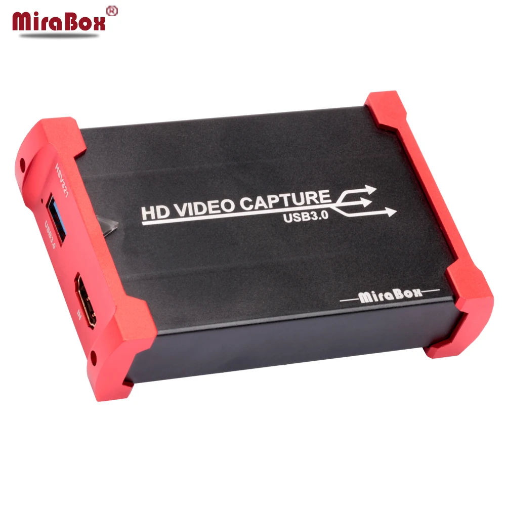 Цена MiraBox USB 3,0 HDMI Игровая карта захвата для Youtube Twitch Live Streaming HD видео карта захвата устройство для PS3 PS4 XBox 360