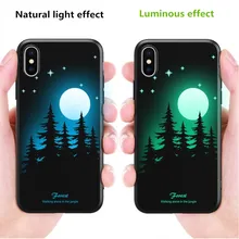 

Creative luminous mobile phone case for iPhone 6 6S Plus 7 7Plus 8 8Plus X XS XR XS Max mobile phone protection soft case
