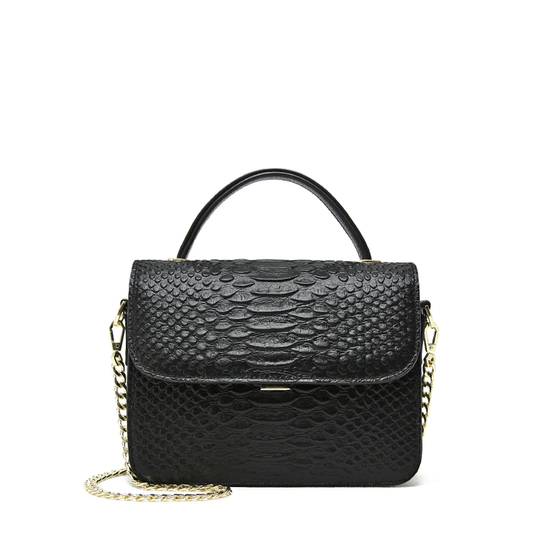 

2019 New High Quality Genuine Leather Crocodile Chain Shoulder Messenger Bags Famous Designer Women Purse and Handbag Sac A Main